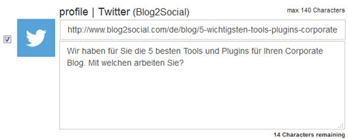 Blog2Social Twitter