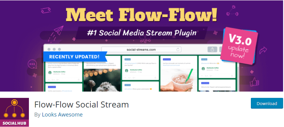 Social Media Plugins für Social Streams: Flow Flow Social Hub