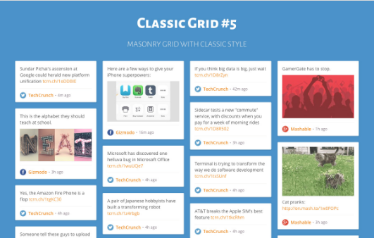Beispiel Social Media Plugins: Flow Flow Social Hub