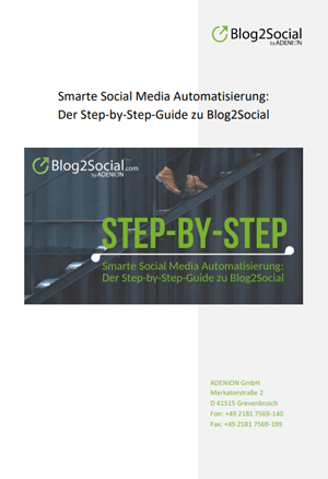 Step-by-Step-Guide zu Blog2Social