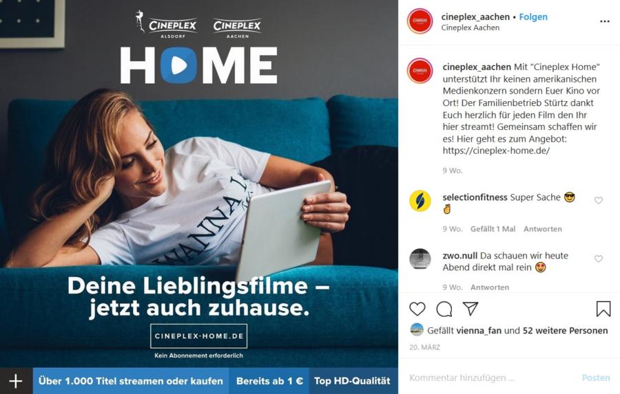 Cineplex Home - Kino zu Hause ansehen