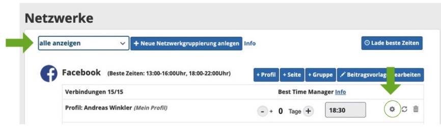 Erweiterte Einstellungen