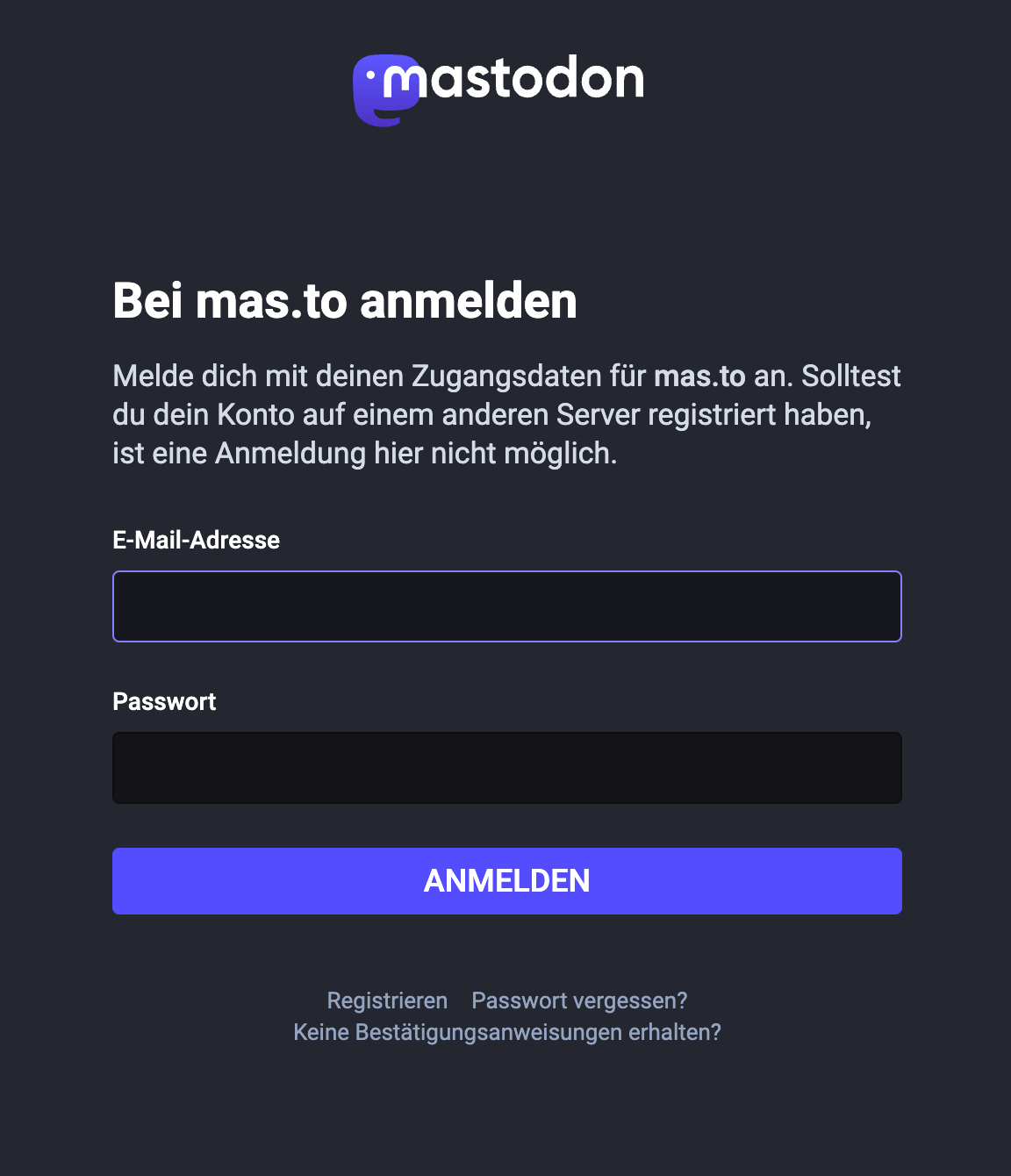 Mastodon autorisieren