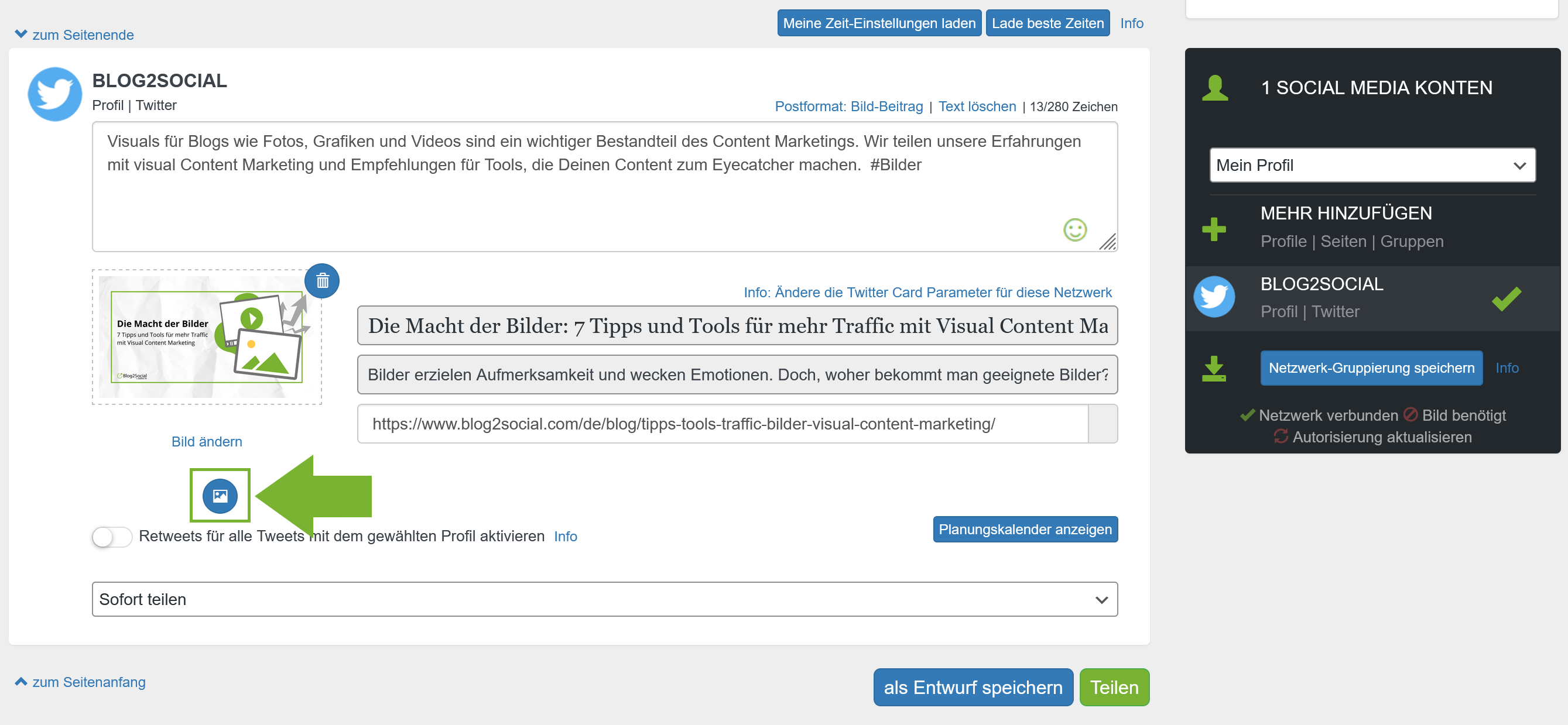 weiteres Bild hinzufügen