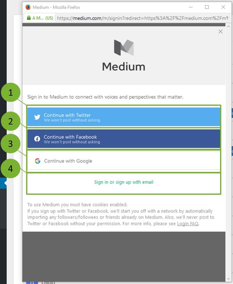 Medium autorisieren