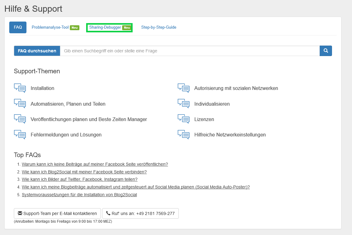 Sharing Debugger