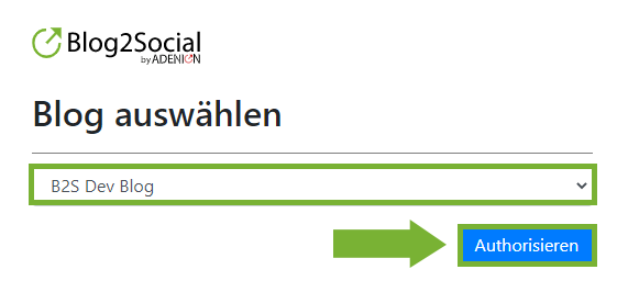 Blogger autorisieren