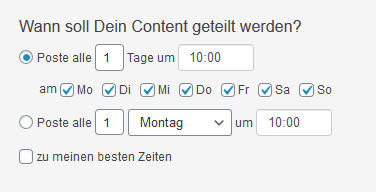 Wann sollen die Beiträge geteilt werden