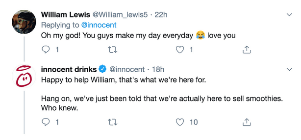 innocent shows how brands should interact with their community on social media