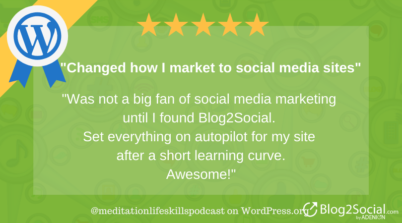 I was not a big fan of social media marketing until I found Blog2Social.