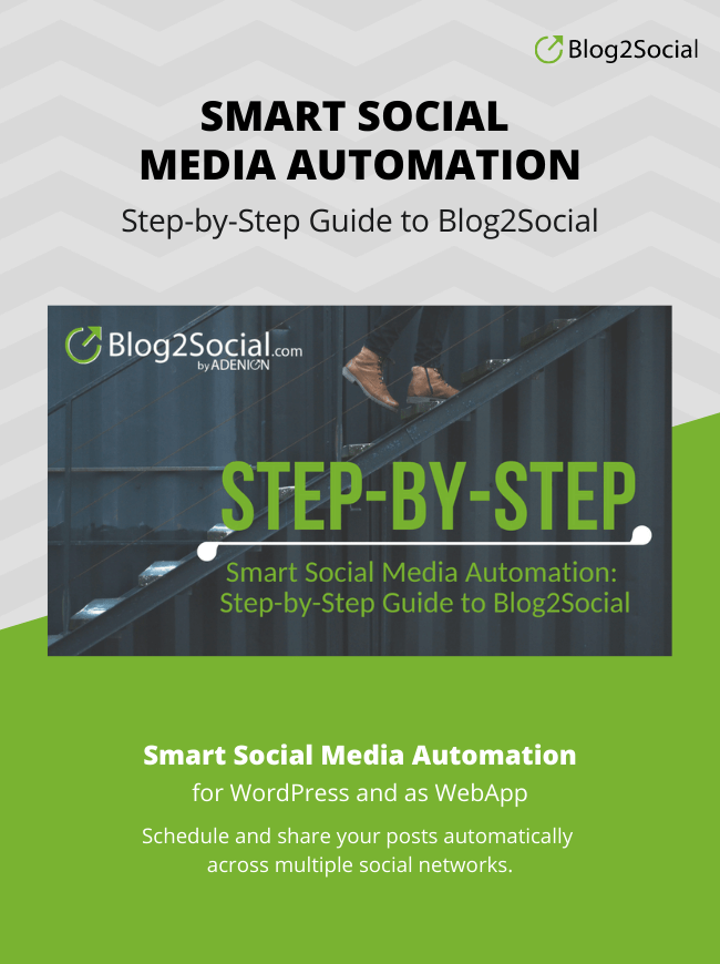 Blog2Social Step-by-Step Guide Cover