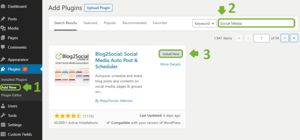 Blog2Social Guide step-by-step