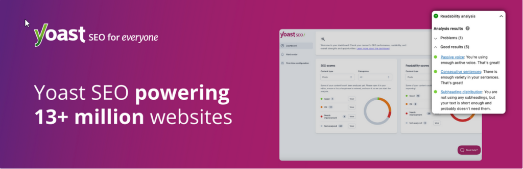 Yoast SEO (free & premium) - optimize your blog and content for the search engines