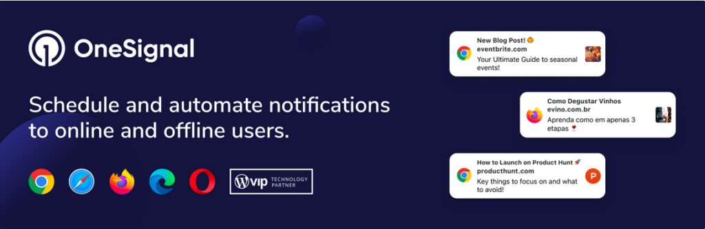 One Signal (free) - send push notifications to your visitors whenever you publish a new post