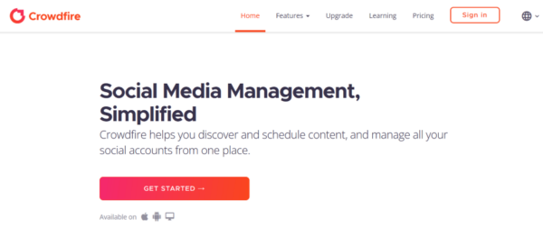 Social Media Management Apps_Crowdfire