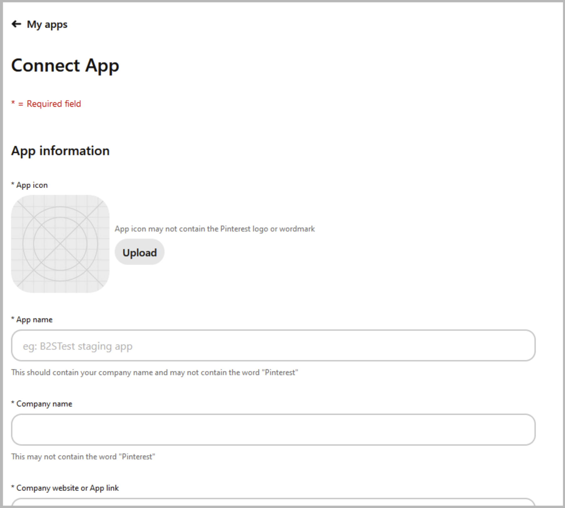 Pinterest App Information