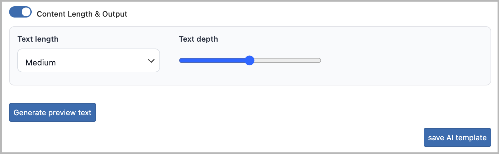 Content length and output