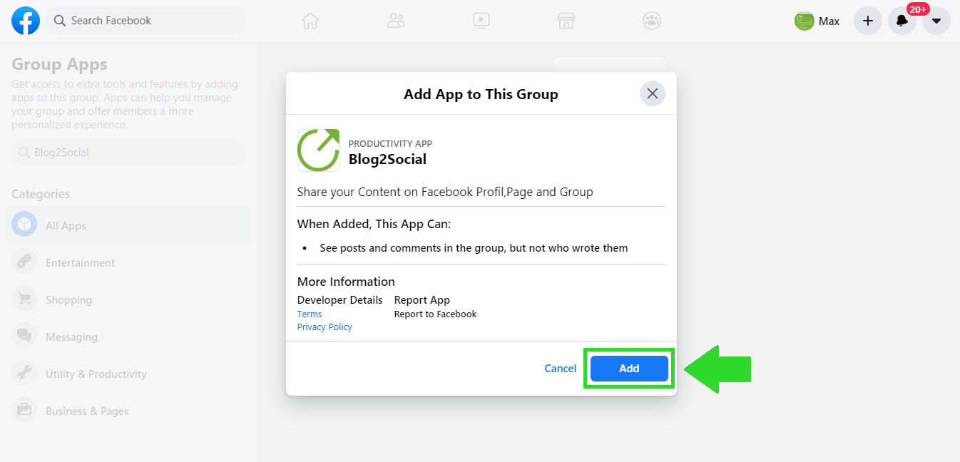 Blog2social Schedule Post To Social Media Like Facebook Auto Post To Facebook Share Blog Posts To Facebook Twitter Linkedin Instagram How To Connect And Automatically Post To Facebook Groups