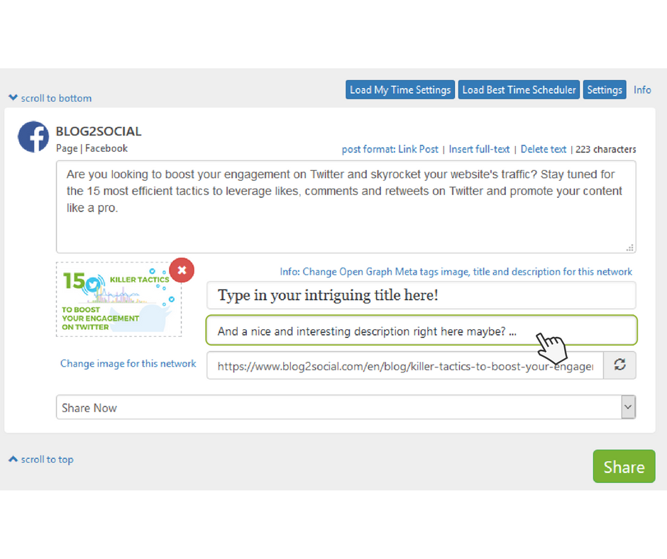Blog2Social - Schedule post to social media like Facebook ... - 940 x 788 png 200kB